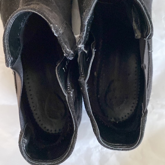 Ara black suede fleeces lined booties - Picture 12 of 15